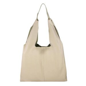 Cobblestone Living Gabriella Slouch Bag in Beige